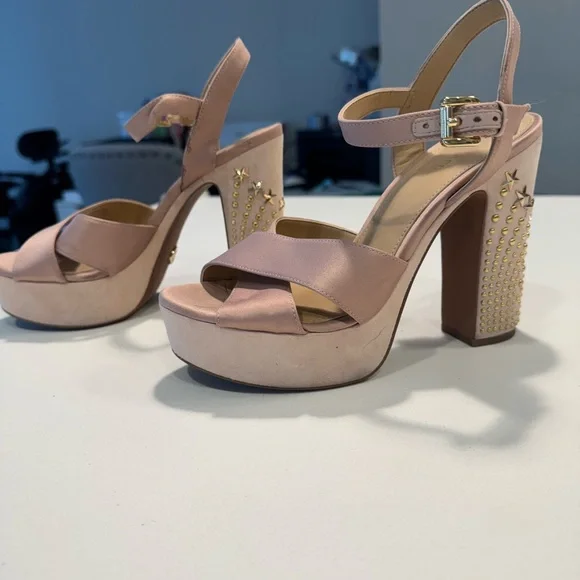 Michael Kors SIA Platform Women's Sandals Size: 6, Pink - Picture 4 of 9